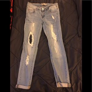 Blue Savvy denim jeans with detailing, Sz 9/29